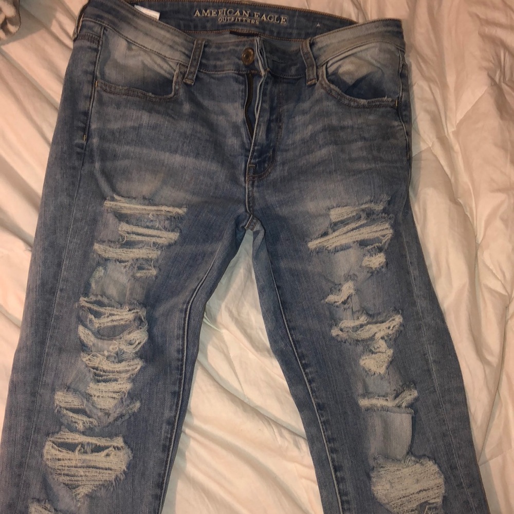 American Eagle Size 10 Destroyed Jegging